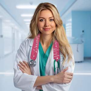 Vaslcare Stéthoscope à motif d'impulsions médicales imprimées pour femmes Couvre source d'alimentation manuelle Accessoires pour infirmières - Product Image 4