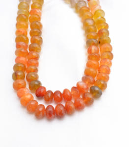 Cuentas Facetadas de Cornalina Africana de 7 a 8 mm, Cuentas de Piedras Preciosas Naturales para Joyería - Product Image 1