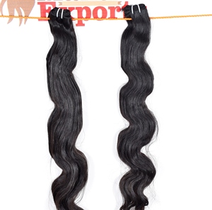 100% cabello virgen de templo indio barato sedoso Bodywave paquetes de cabello humano sin procesar procesamiento químico cabello humano indio crudo - Product Image 2
