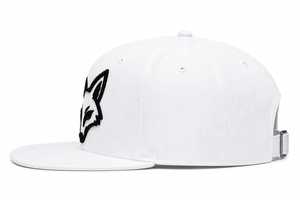 Casquette blanche à 5 panneaux avec logo renard brodé en 3D sur le panneau avant, unisexe, style hip-hop, sport, décontractée - Product Image 4