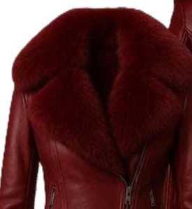 Chaqueta de Cuero de Alta Calidad para Mujer con Forro de Piel Sintética, Chaqueta de Cuero Luxel de Invierno con Botones y Cierre de Cremallera - Product Image 2
