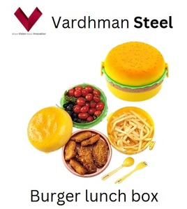 Lonchera para Hamburguesas sin BPA al por Mayor con Juego Completo Divertido - Incluye Cuchara y Tenedor - Product Image 5