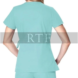 Uniformes de enfermera hechos a medida Unisex más vendidos, conjuntos de fregado de moda que incluyen bata de laboratorio directa de uniformes de hospital finos crudos - Product Image 3