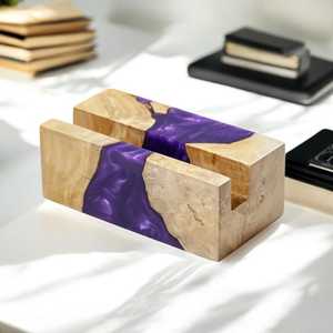 Solid Epoxy Resin Mobile <b>Phone</b> <b>Holder</b> Stand Heavy Weight Anti Slip <b>Desk</b> <b>Phone</b> Stand - Product Image 1