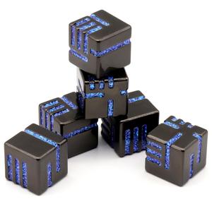 Juego de mesa de dados metálicos personalizados de 6 piezas, muy vendido. - Product Image 1