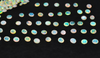 Opale éthiopienne naturelle à facettes multi feu Welo pierre précieuse calibrée cristal de pierre précieuse en vrac naturel pour collier pendentif de bijoux