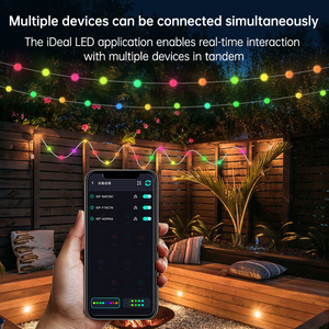 Luci a sfera RGB 33FT USB LED luci a bolle, App e telecomando, impermeabile, sincronizzazione musicale, per regolazioni progettuali su misura - Product Image 4