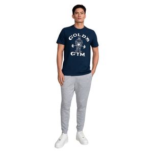 T-shirt classique Joe Sports-Marine | Chemise de sport respirante en coton biologique Vêtements de sport durables Coupe régulière Golds Gym Apparel - Product Image 1