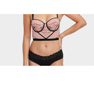 Reggiseno Bustier Auden Rose da Donna Taglia XL Senza Ferretto Push-Up con Pizzo Sottile in Poliammide Traspirante con Chiusura a Gancetti - Product Image 3