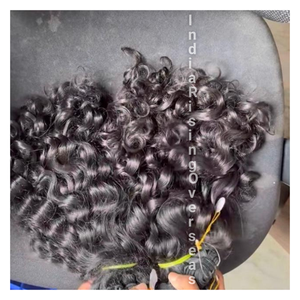 Cheveux naturels bouclés et épais à double étirage du fabricant indien et vente en gros directe depuis l'usine extensions au prix le plus bas - Product Image 4