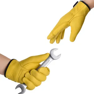 Paume enduite de latex de nylon 13G Finition froissée noire Gants de travail de sécurité Gants de protection des mains en caoutchouc latex Guantes - Product Image 4