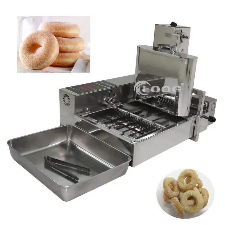 Commerciële Catering Apparatuur 4 Rijen Mini Donut Making Machine 110V 220V Elektrische Automatische Mini Donut Friteuse Machine Maker