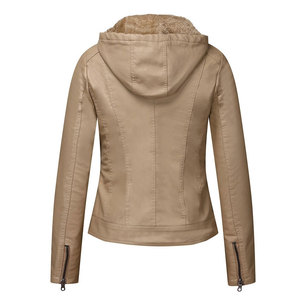 Chaqueta de Moda Sólida y Transpirable de Cuero de Alta Calidad para Mujer 2024, Relleno de Algodón Hecho a Medida, Tejido de Invierno, Venta al por Mayor - Product Image 3