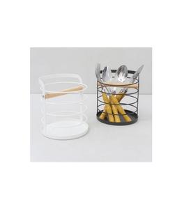 Set of 2 classic design <b>cutlery</b> holder top quality metal <b>black</b> and white color <b>cutlery</b> holder for kitchen and table accessories - Product Image 1