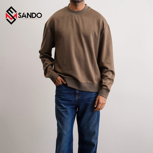 Sudadera con capucha de gran tamaño para hombre de alta calidad, Sudadera ligera de algodón con 3D personalizado para diseño de hombros caídos con estampado de hojaldre - Product Image 5