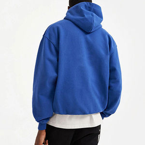 Sudaderas con Capucha Lisas al por Mayor, Tendencia Actual, Unisex, Talla Grande, Felpa, Lavado Ácido, Estilo Casual Urbano - Product Image 2