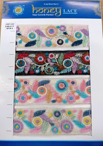 Encaje bordado floral colorido para bolsos de estilo de negocios Zapatos Ropa Regalos Características ecológicas - Product Image 5