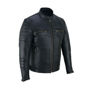 แจ็กเก็ตหนังเทียมสำหรับผู้ชายขนาดเท่าเราเสื้อแจ็กเก็ตหนังฤดูหนาวพร้อมฮู้ดถอดออกได้ - Product Image 3