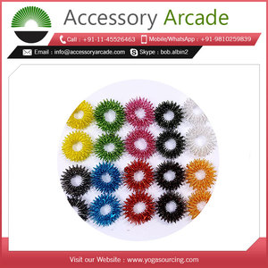 Mini anillo de masaje de dedo de acupresión de terapia Sujok de grado superior para aliviar el estrés con sensor puntiagudo para diseño a bajo precio - Product Image 2