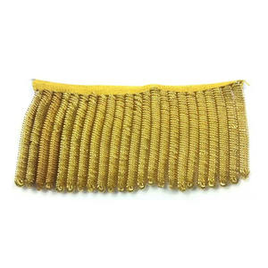 OEM Gold Bullion Wire <b>Fringe</b> Customized Metallic <b>Trimmings</b> High Quality Eco-Friendly Multifunctional Wedding Antique Gold Silver - Product Image 1