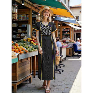 Robe de nuit longue Evolve pour femme en coton super doux, à manches longues, en popeline tissée, avec poche boutonnée élégante et confortable - Product Image 2