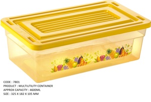 Hình chữ nhật rõ ràng màu sắc dùng một lần thân thiện với môi nhựa hộp đựng thức ăn 1000 + 2000ml công suất có thể tháo rời thiết kế-2 cái Bộ mất - Product Image 4