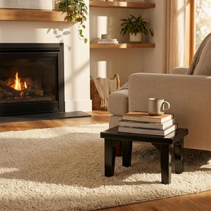 Mueble Artesanal Chowki, Soporte para Puja de Templo, Utensilios de Cocina de Madera y Organizador, Mesa Auxiliar, Mueble Pequeño, Decoración de Cocina - Product Image 3