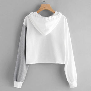 Sudadera con capucha de moda para mujer inspirada en el estilo de hombre de corte suelto con cuello con capucha y decoración de insignia de lentejuelas para hombres y mujeres - Product Image 2