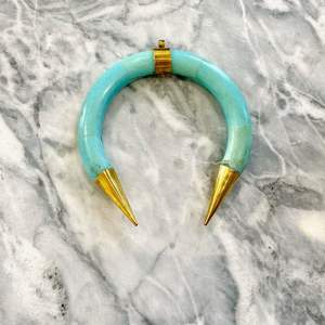 Collar con Colgante de Hueso de Búfalo Natural Pulido a Mano, Estilo Amor, 100% Natural, Color Personalizado, de la India - Product Image 2