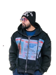 เสื้อฮู้ดซิปผู้ชายผ้าฝ้าย 100% 500 GSM แฟชั่นสั่งทำ ดีไซน์ซิปแบบดิสเทรส ทันสมัยสำหรับฤดูหนาว พิมพ์ลายด้วยเทคนิค DTG - Product Image 4