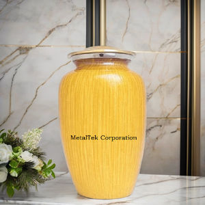 Urna de cremación clásica pintada cepillada para cenizas colores personalizados tarro de urnas funerarias decorativas a prueba de fugas de Metal de aleación de alta calidad - Product Image 3