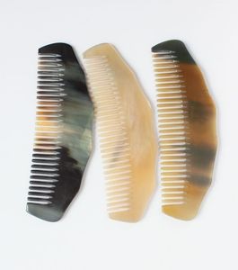 Peine de cuerno hecho a mano personalizable natural con dientes finos y anchos peine de cuerno de búfalo hecho a mano para peinar el cabello - Product Image 2