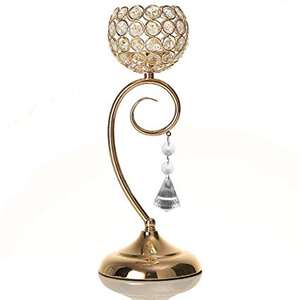 Wedding Candle Holder Silver and Crystal - Product Image 5