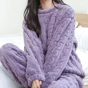 Set da donna caldo 2 pezzi spesso morbido <span class=keywords><strong>velluto</strong></span> a coste Set Pullover e <span class=keywords><strong>pantaloni</strong></span> Casual pigiama tuta donna autunno inverno