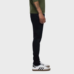 Pantalones vaqueros ajustados de mezclilla negros para hombre, pantalones vaqueros elásticos ajustados para un aspecto moderno, perfectos para ropa informal, estilo callejero - Product Image 2