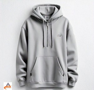 Sweat à capuche d'hiver pour homme, lourd, 350 GSM, polyester/coton, pour un style élégant, respirant, polaire de haute qualité, doux - Product Image 3