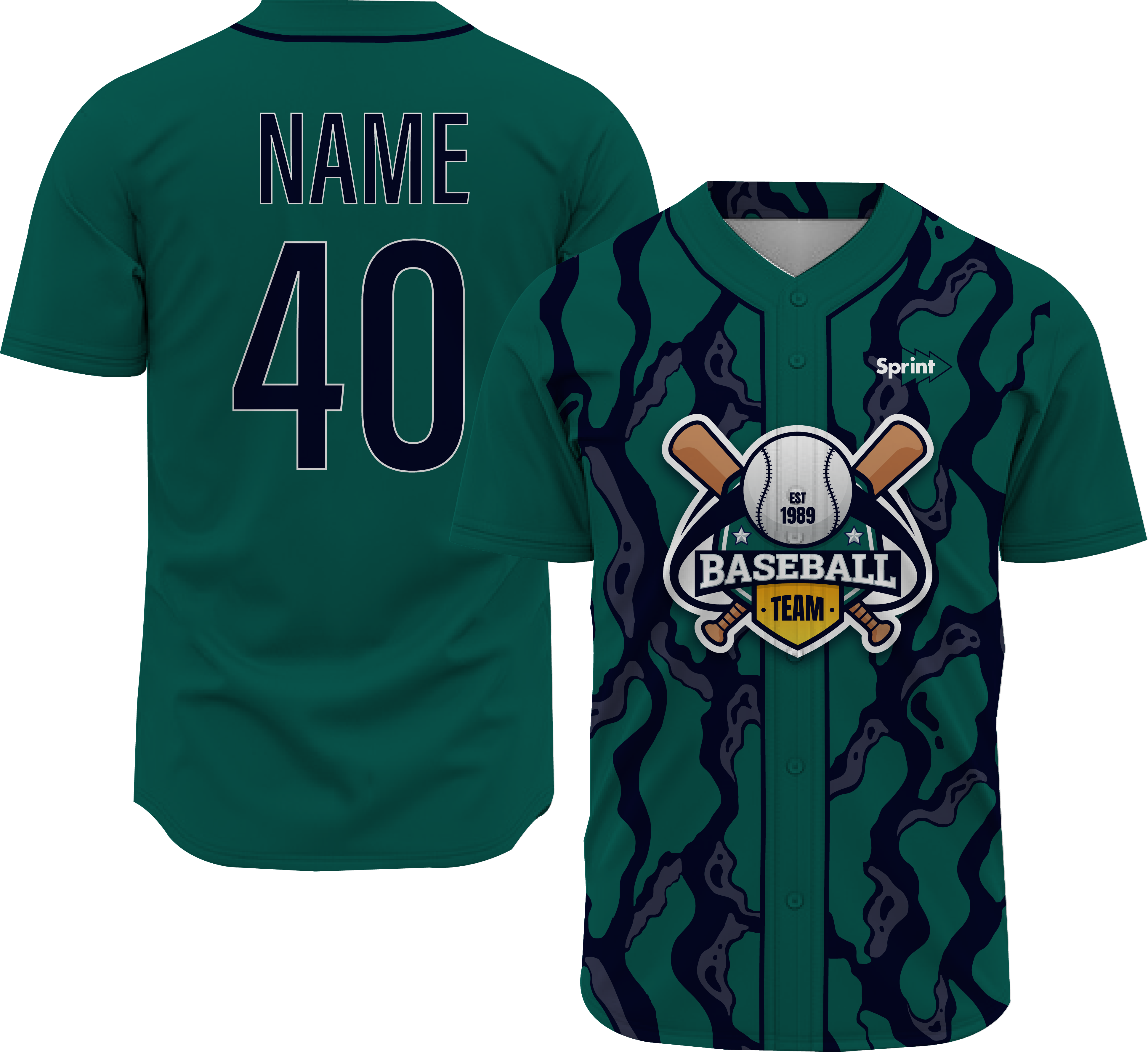 Green & Navy