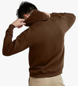 Nouvelle arrivée de sweats à capuche sur mesure pour hommes quantité minimale de commande bas teint uni pour l'hiver - Product Image 2