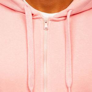 Veste de sport pour homme avec logo personnalisé, fermeture éclair intégrale, poches brodées, capuche, 100% coton molletonné, hiver, écologique - Product Image 6