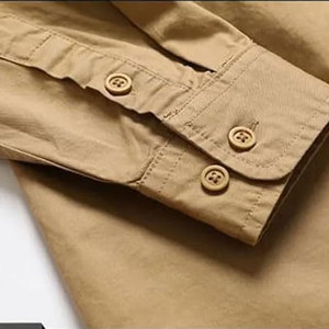 Vente en gros de chemises cargo personnalisées grande taille pour hommes vêtements de travail en coton à manches courtes avec poche pour l'extérieur et chemises cargo confortables pour hommes - Product Image 4