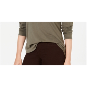 Maglione Casual da Donna Style & Co con Collo a Cappuccio e Frange, Traspirante, Verde Oliva, XL, Lavorato a Maglia con Decorazione a Nappine per l'Autunno - Product Image 3