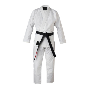 Uniformes de Karate Profesionales de Poliéster al por Mayor, Conjuntos de Kimono Hechos a Medida, OEM, Transpirables, Ligeros, con Logotipo Frontal para Entrenamiento - Product Image 6