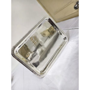 Plateau de service alimentaire de conception merveilleuse avec poignée Plateau à dessert en métal de qualité exclusive à prix raisonnable en Inde - Product Image 4