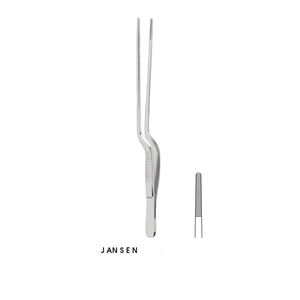 Pinzas Quirúrgicas Manuales de Acero Inoxidable con Impresión Láser Personalizada, Mordazas Dentadas, Tipo Jansen, para Oídos, Nariz y Apósitos - Product Image 1