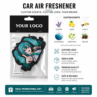 Désodorisants de voiture personnalisés populaires de haute qualité avec parfums senteurs de voiture neuve, parfum gravé, logo imprimé dessin animé, accessoire automobile