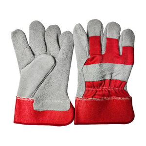 Best Selling Heavy Duty Leather Work <b>Gloves</b> Safety Anti-Cut Adjustable Wristlet Cuff <b>Silicone</b>-Free at Price - Product Image 2