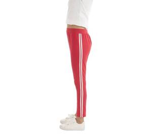 Mallas de yoga informales para mujer, diseño sólido con rayas de doble cara, tela orgánica de talla grande, color rojo, hecho a medida - Product Image 1