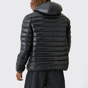 Veste matelassée en duvet de canard d'hiver sur mesure, logo brodé personnalisé, veste à bulles d'hiver rembourrée en coton pour hommes, service OEM - Product Image 3