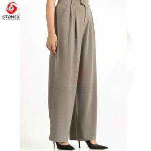 Pantalons de mode grande taille pour femmes |   Designs confortables, ajustés et amples, 100% coton, automne, livraison rapide |   OEM disponible - Product Image 4