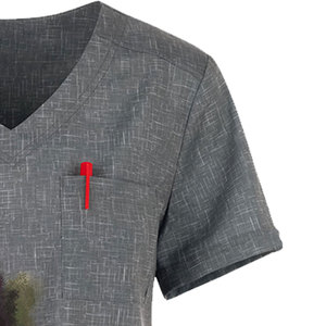 Camiseta de Enfermería Personalizada con Color y Diseño a Medida, MOQ Bajo, Nuevo Modelo de Uniformes Médicos en Color Sólido - Product Image 4